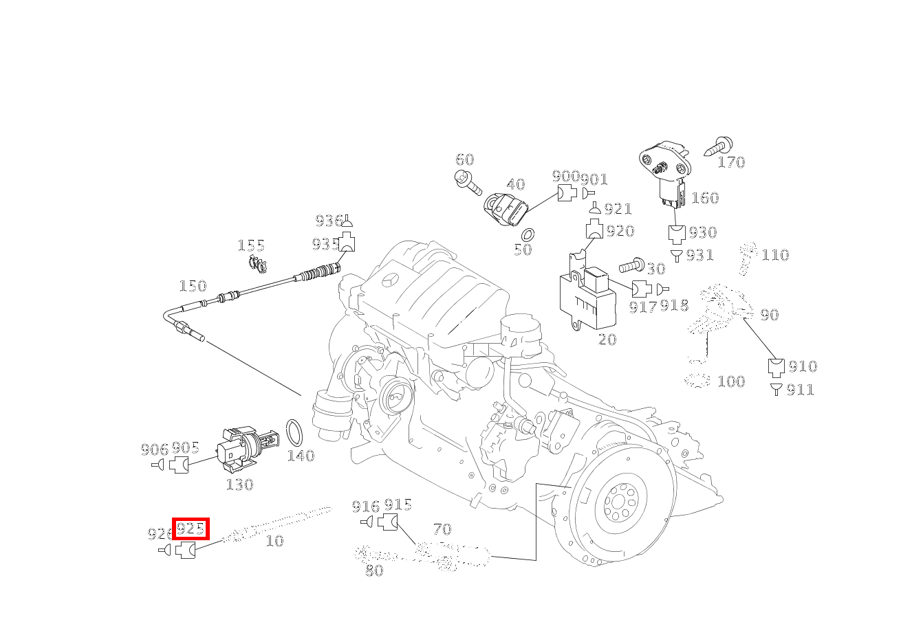 Kupplung, Mechanisch Glühkerze r9/1, r9/2, r9/3, r9/4 B 250 246
