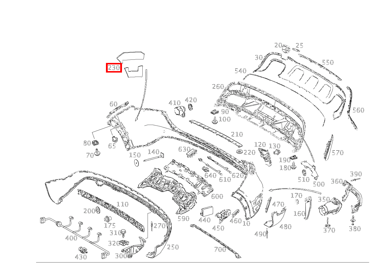 Abdämpfung Seitenwand Seitenwand rechts GLA250 4M 156