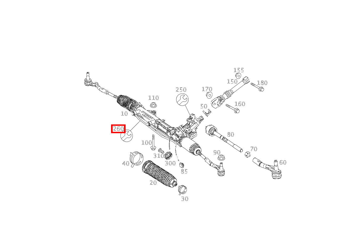 REP.SATZ LENKGETRIEBE REPARATURSATZ FUER OELLEITUNGEN C63AMG BlackSeries 204