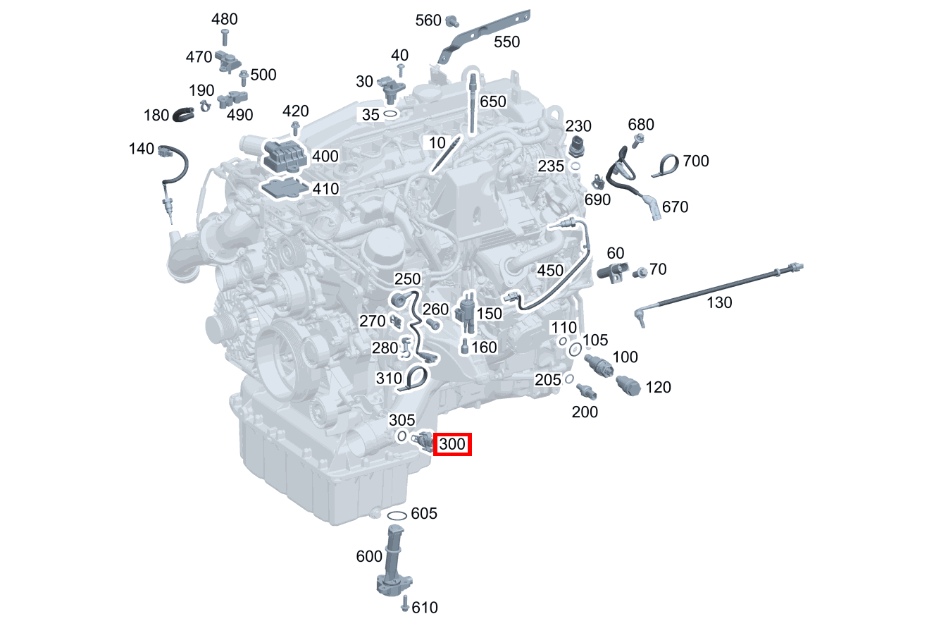 Temperatursensor In Ladeluftleitung geclipst Vito 116 CDI Kasten Lang 245