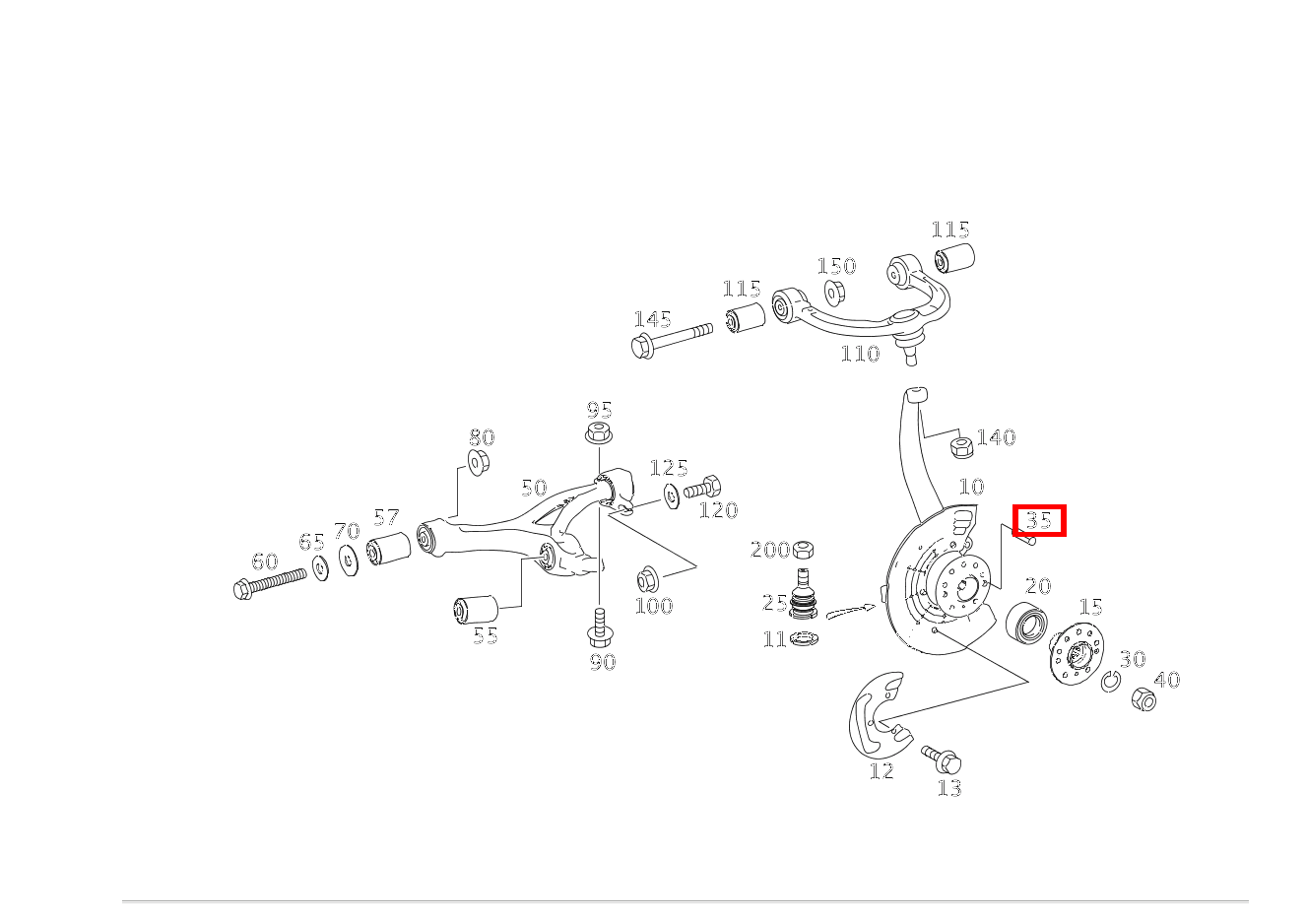 Spannstift BREMSSCHEIBE AN RADNABE GL 500 4MATIC Off-Roader 164