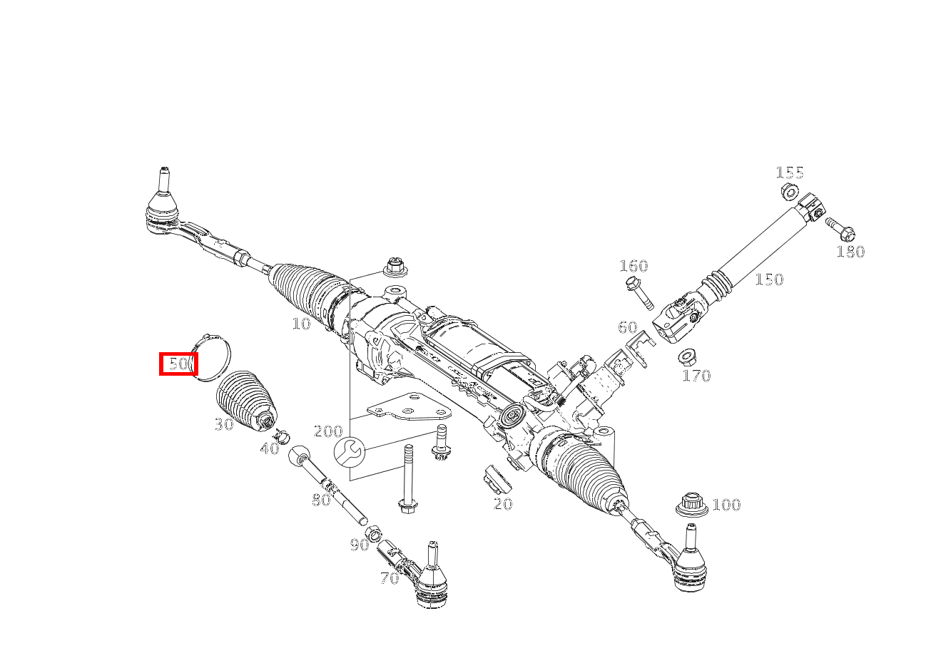 EINOHRKLEMME Innen SL65 AMG 231