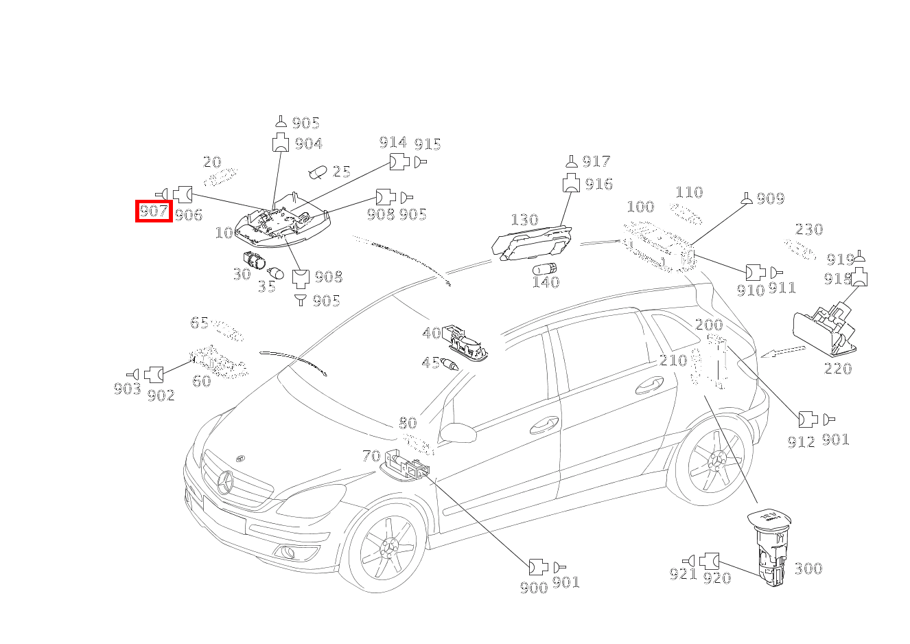 CRIMP-STIFTKONTAKT MAKE-UP-SPIEGEL E14/5; 0.5-0.75 MM2 MQS B 200 Turbo Sports Tourer 245