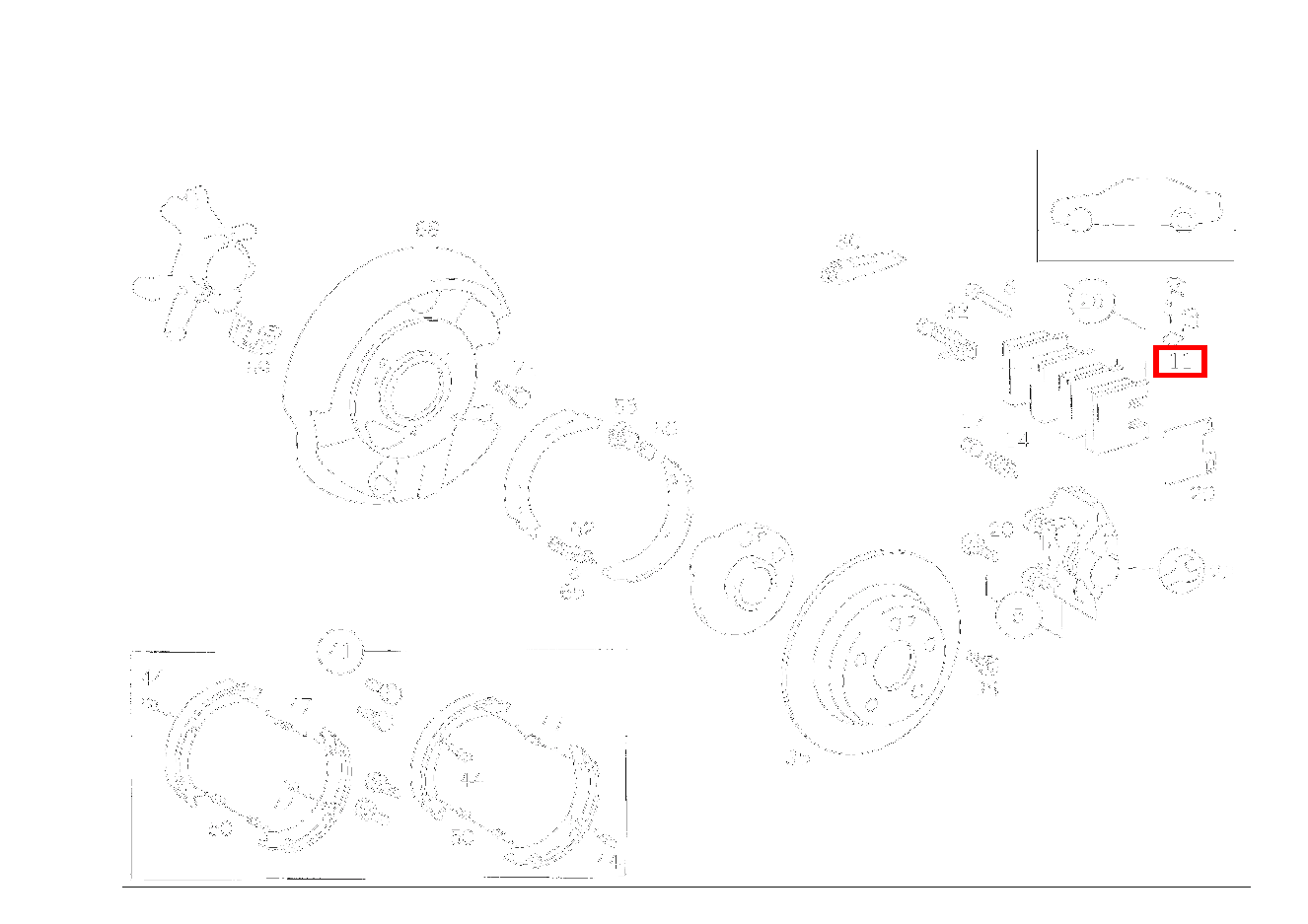 Feder MIT ZWEI HALTESTIFTE E50AMG 210 Feder MIT ZWEI HALTESTIFTE E50AMG 210