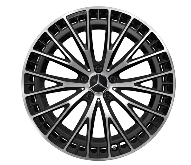 AMG Vielspeichen-Rad, 21 Zoll, 10 J x 21 ET 63, schwarz matt