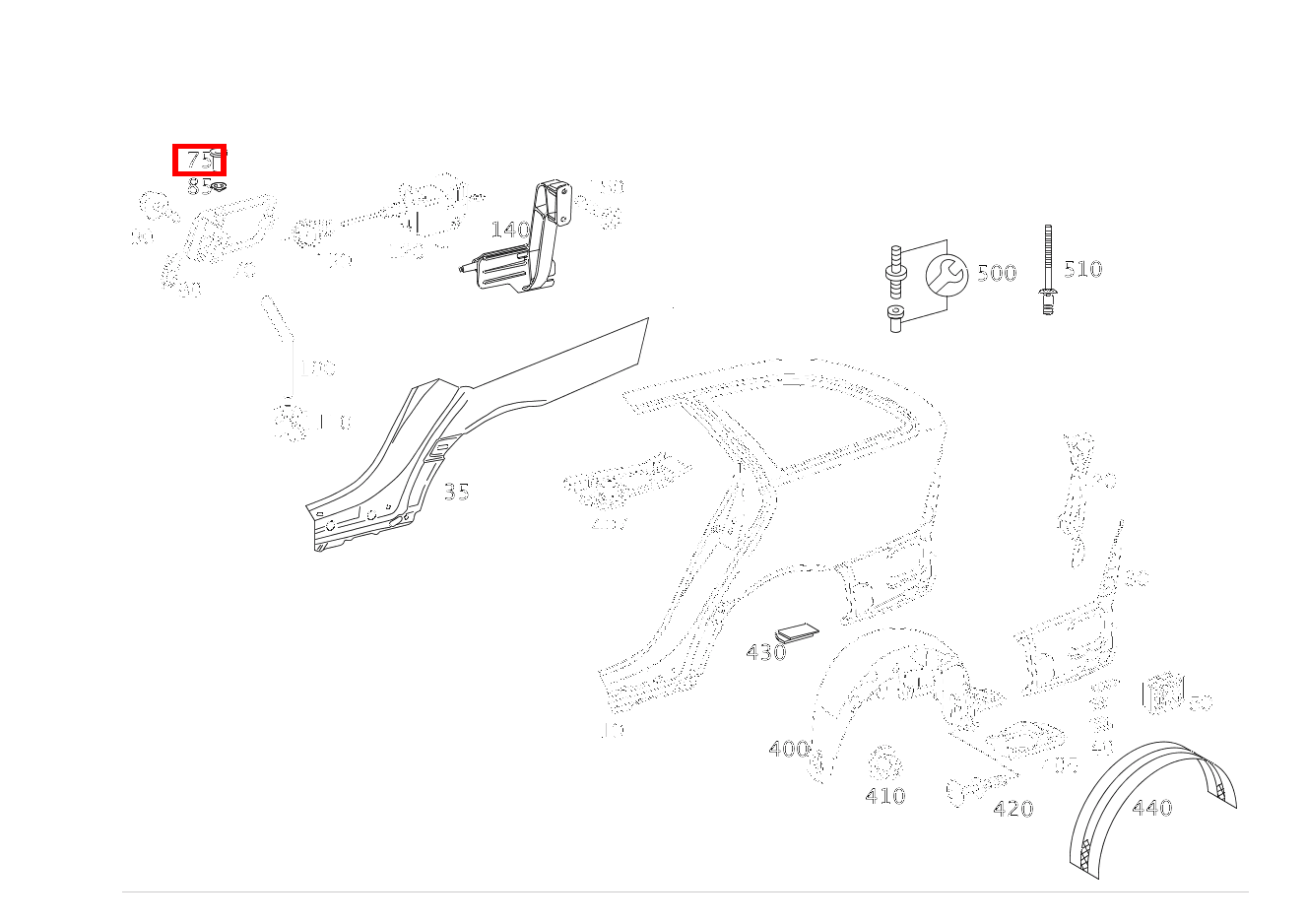 Bolzen C 220 d T-Modell 205 Bolzen C 220 d T-Modell 205