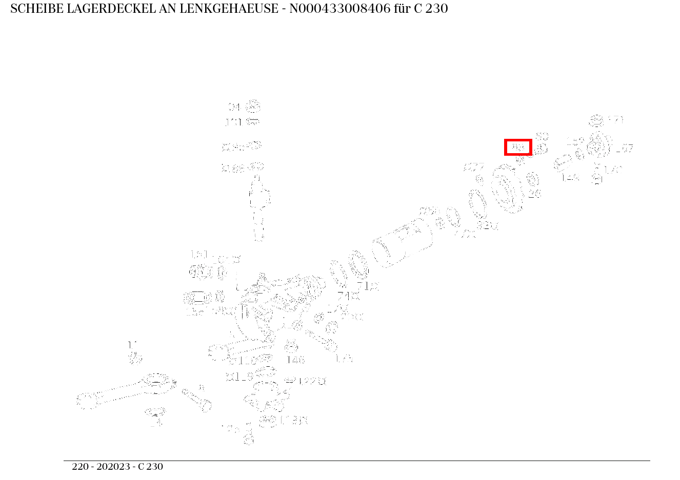 Scheibe LAGERDECKEL AN LENKGEHAEUSE C 230 220