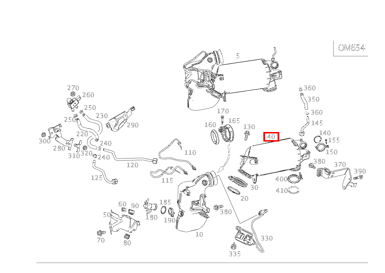 Dieselpartikelfilter Partikelfilter CLS 220 d 257