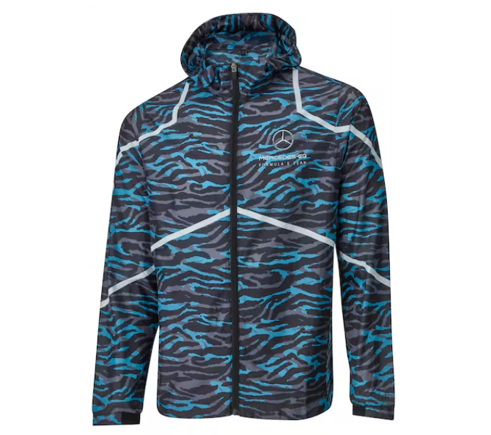 Lightweight-Jacke Herren schwarz / blau / silberfarben, M | B67997580 