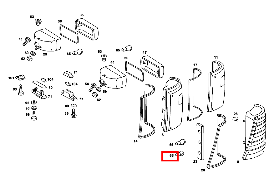 Glühlampe SCHLUSSLICHT R10W - 12V 230 TE 123
