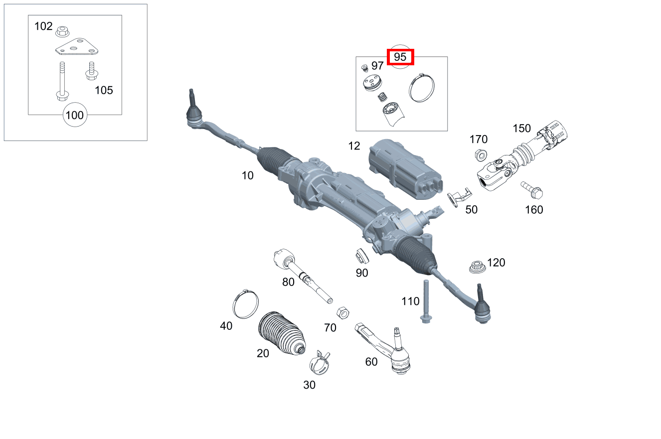 Druckstück Teilesatz C 400 4MATIC Cabriolet 206