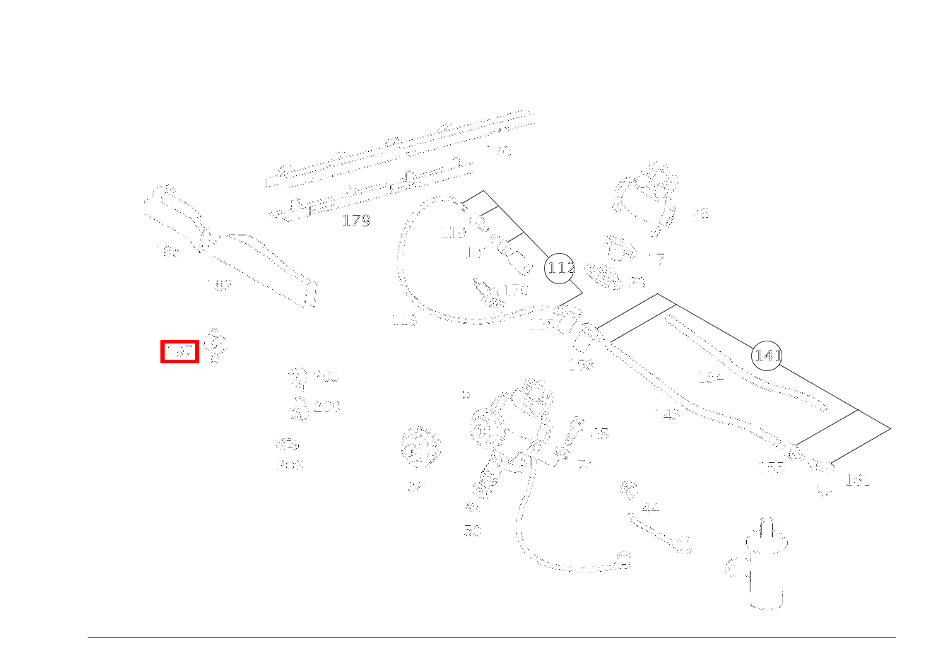 SCHLAUCHHALTER ZUENDLEITUNG ZS-ZV AN KRAFTSTOFFPUMPENRUECKLAUFLEITUNG B 180 247