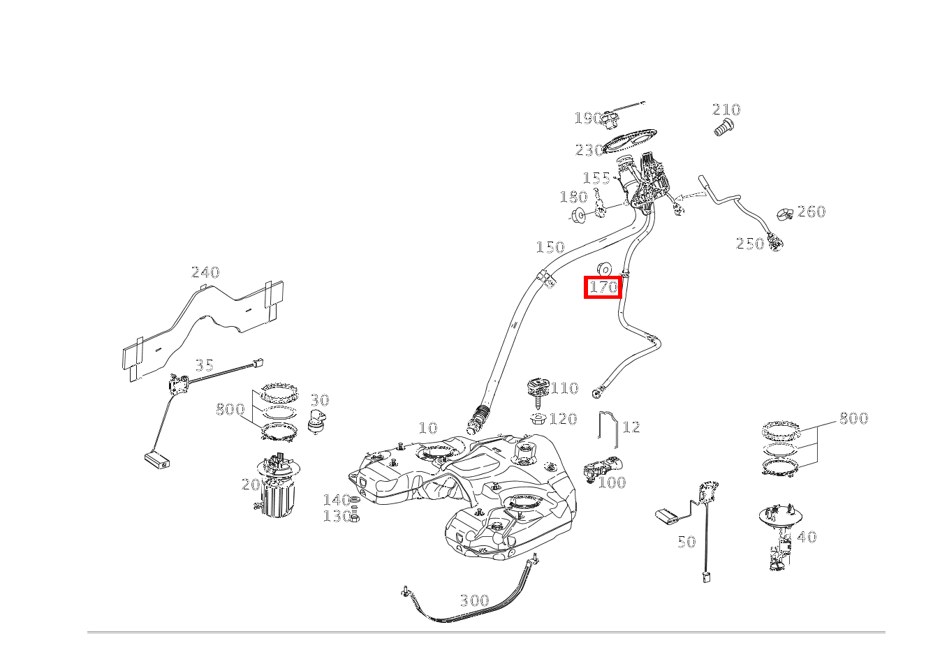 Sechskantmutter BEFESTIGUNG ENTLUEFTUNGSLEITUNG Mercedes-AMG GLE 63 S 4MATIC Coupé 292
