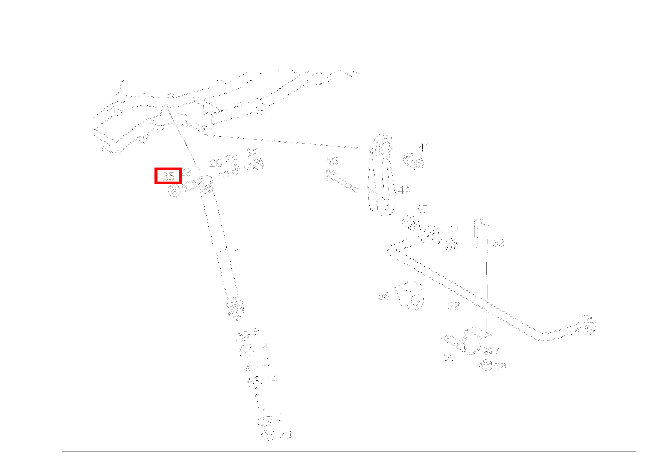 Sechskantmutter STOSSDAEMPFER AN FEDERTRAEGER UND UNTERBAU; M16 300 GD ST. LG 460