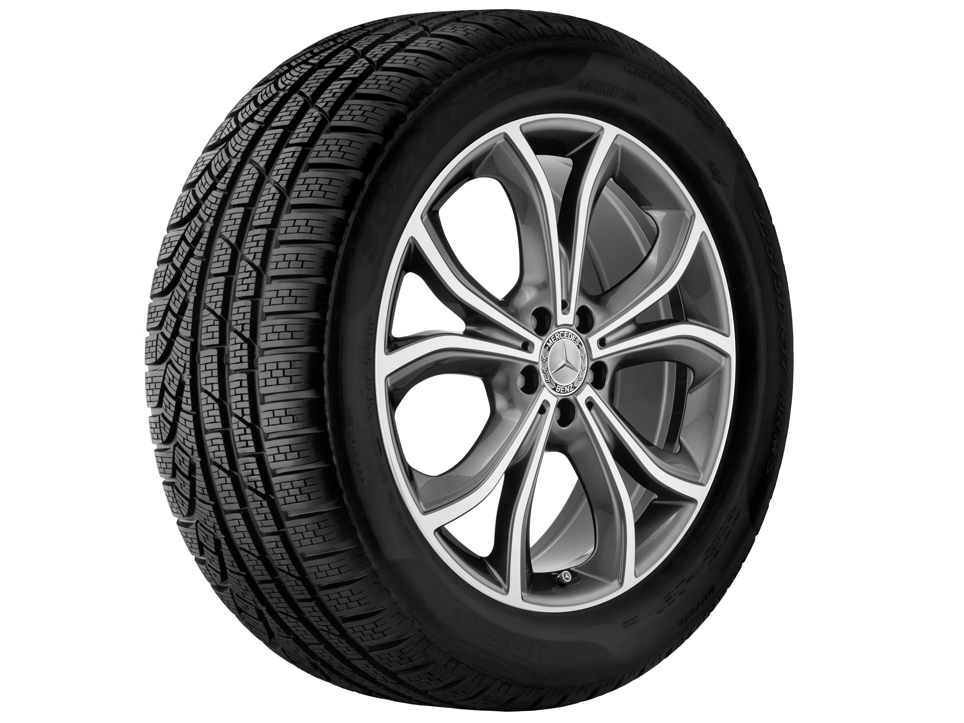 5-Doppelspeichen-Rad, 50,8 cm (20 Zoll), glan