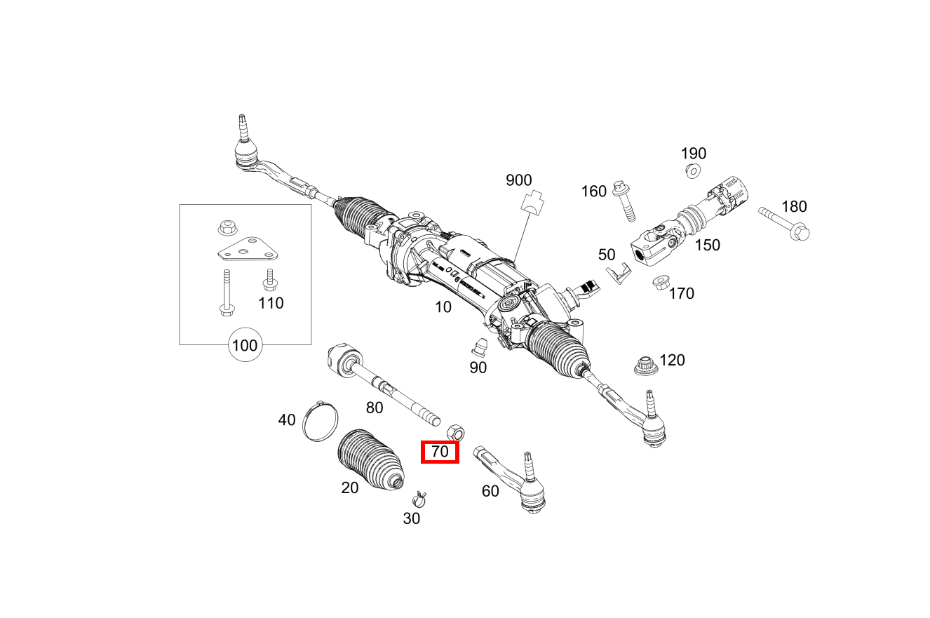 Sechskantmutter Links und rechts; M14X1.5 GLC 220 d 4MATIC 254 Sechskantmutter Links und rechts; M14X1.5 GLC 220 d 4MATIC 254