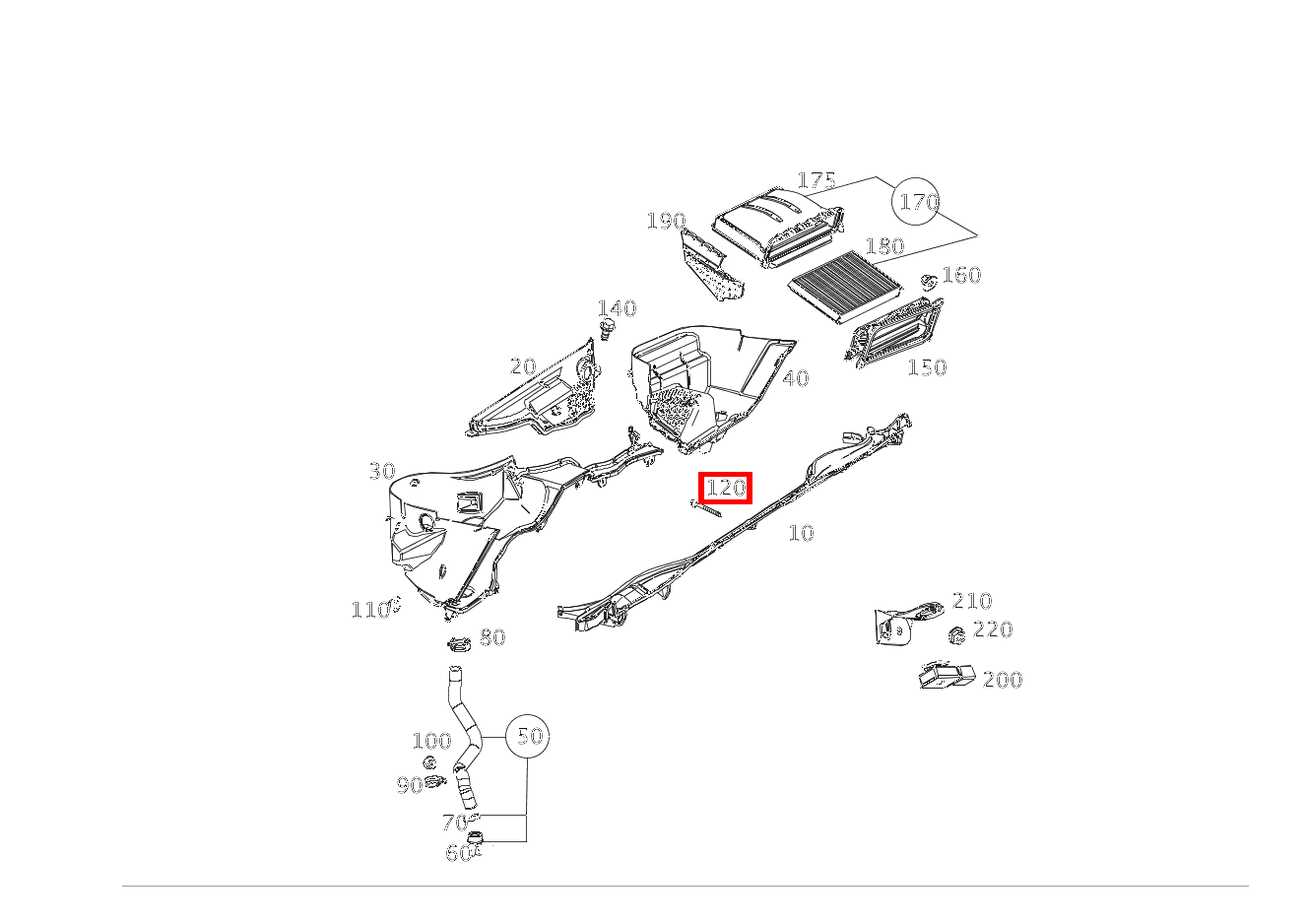 Sechsrundschraube An Stirnwand Mitte oben; M6X35 Mercedes-AMG G 63 463