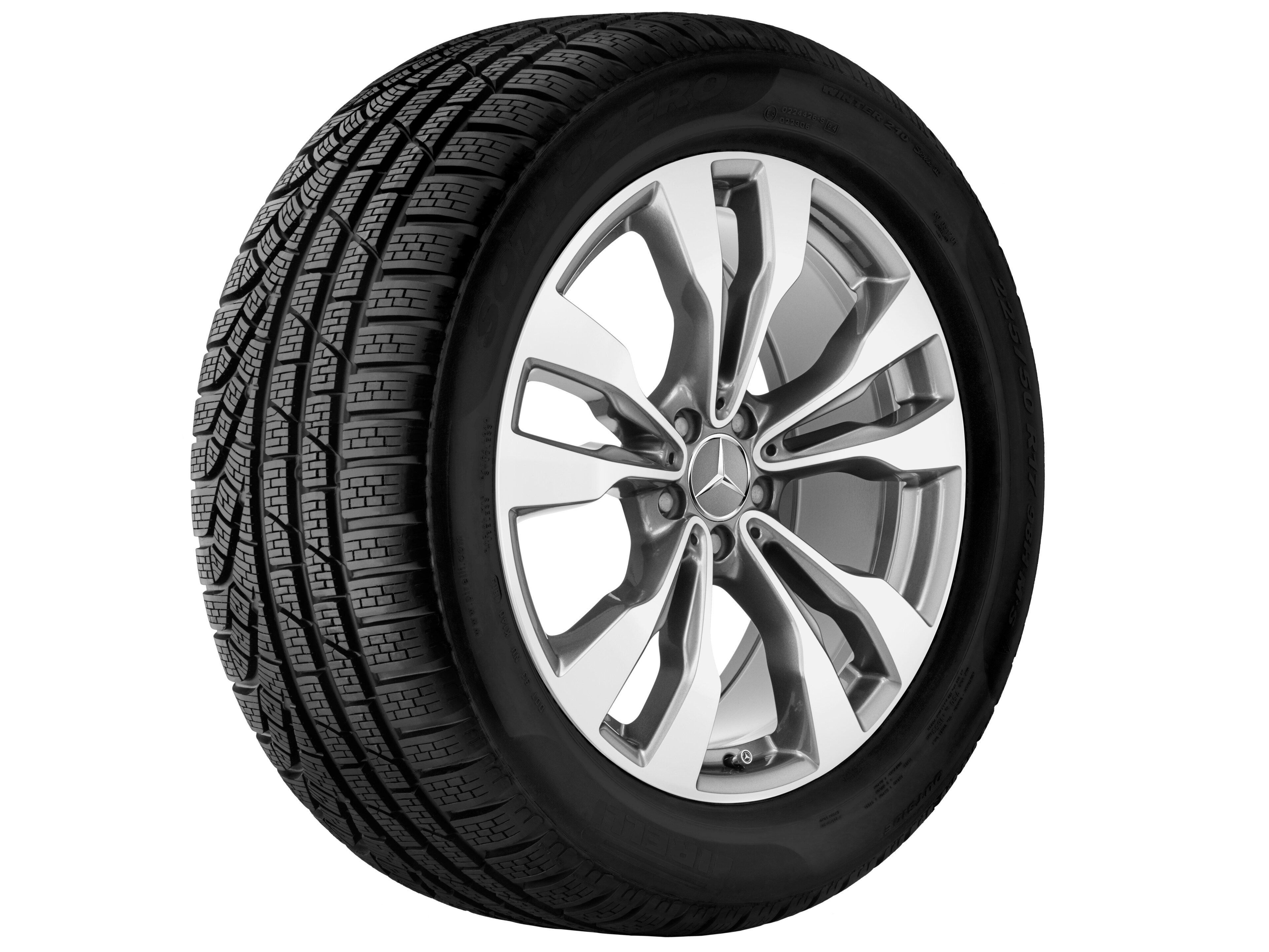 5-Doppelspeichen-Rad, 50,8 cm (20 Zoll), glan