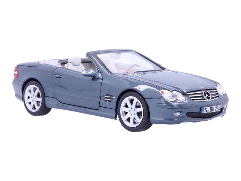 SL 500 R 230 (2001-2006) topasblau, Norev, 1:18 SL 500 R 230 (2001-2006) topasblau, Norev, 1:18