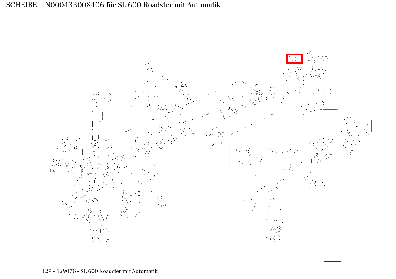 Scheibe SL 600 Roadster mit Automatik 129