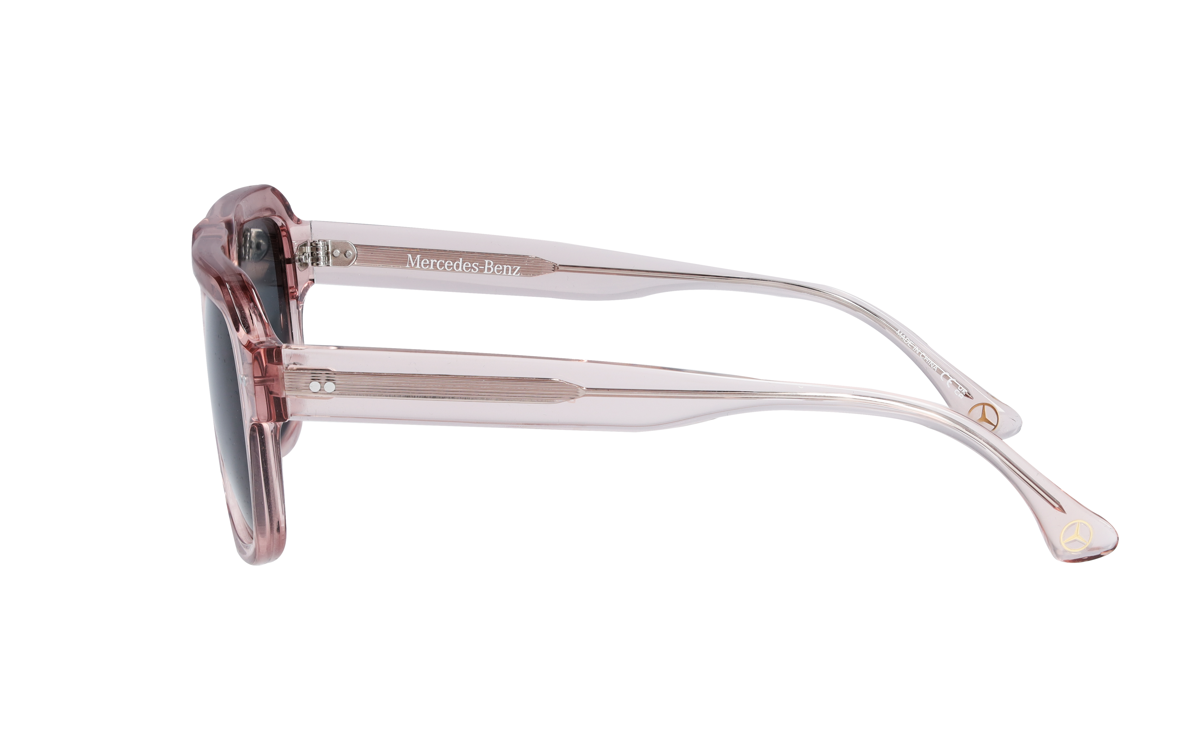 Mercedes-Benz - Sonnenbrille, Unisex, roségold / bronzefarben, Acetat, transparent