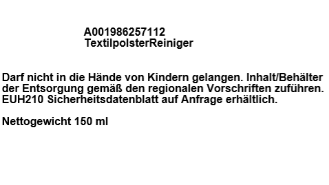 Mercedes-Benz - TextilpolsterReiniger