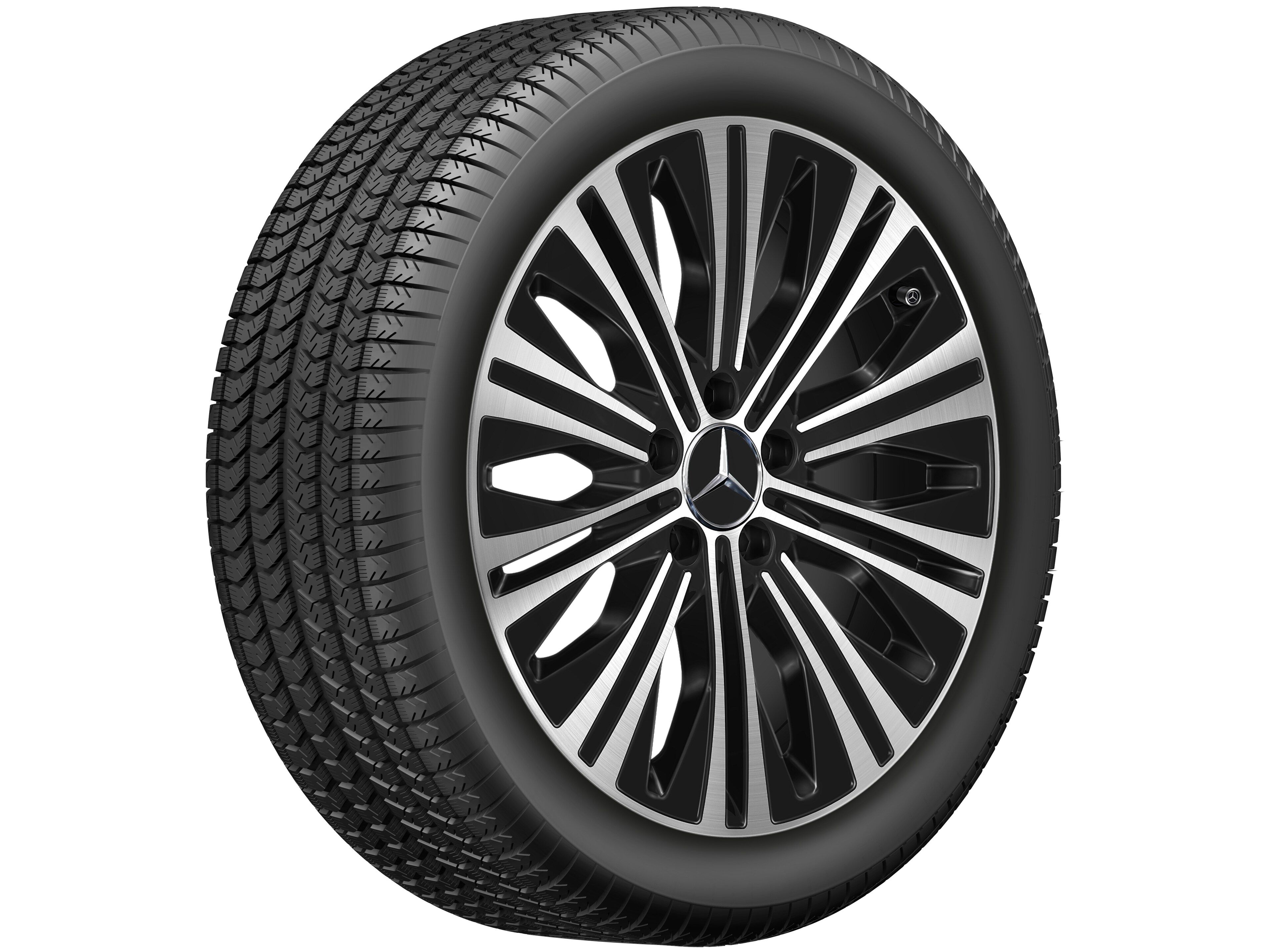 10-Speichen-Rad, 45,7 cm (18 Zoll), glanzgedreht