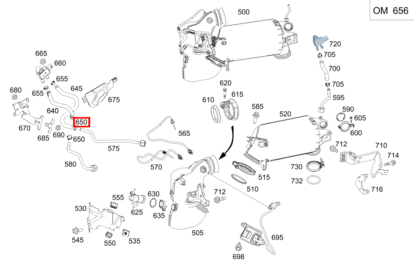 Schlauchschelle SCHLAUCH AN DRUCKLEITUNG; 13-14.5 MM E 400 d 4MATIC T-Modell All-Terrain 213