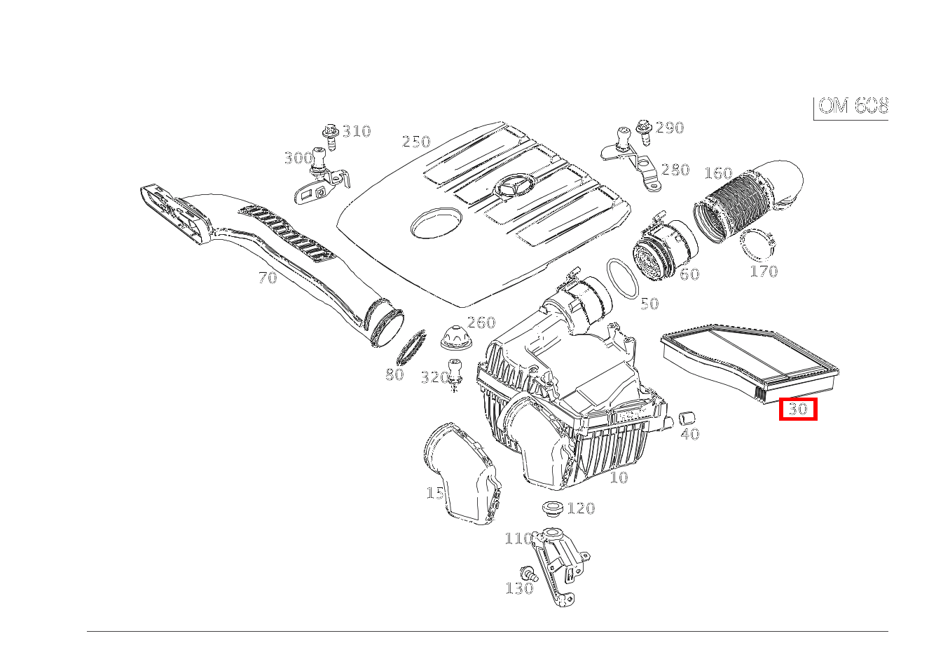 Luftfiltereinsatz B 180 d BCA 247 Luftfiltereinsatz B 180 d BCA 247