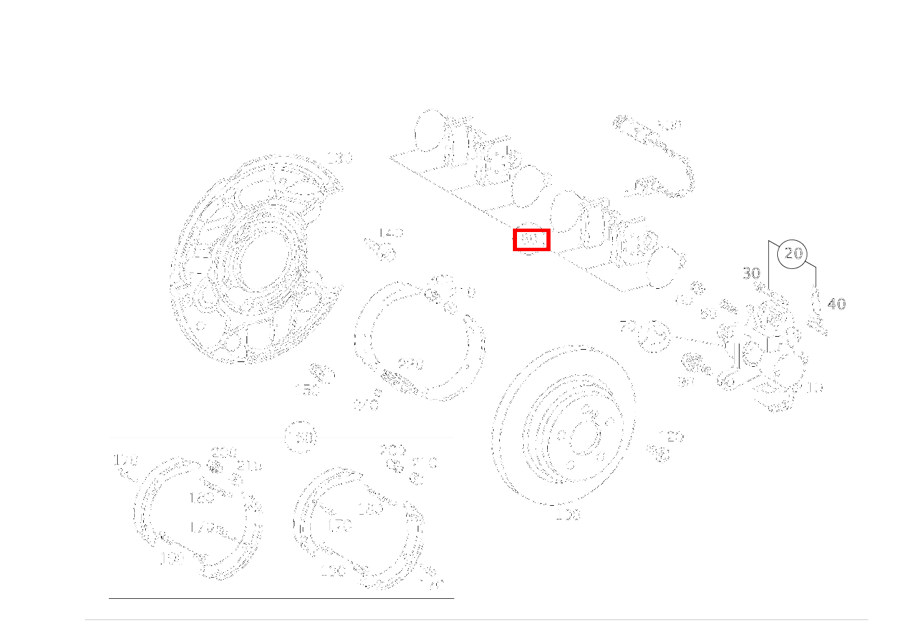 Teilesatz Bremsklotz TEILESATZ, OHNE VERSCHLEISSFUEHLER CLK 320 CABRIOLET 209
