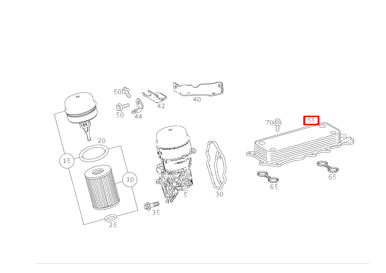 Ölkühler G 300 CDI/4X4/3428 Lang 461