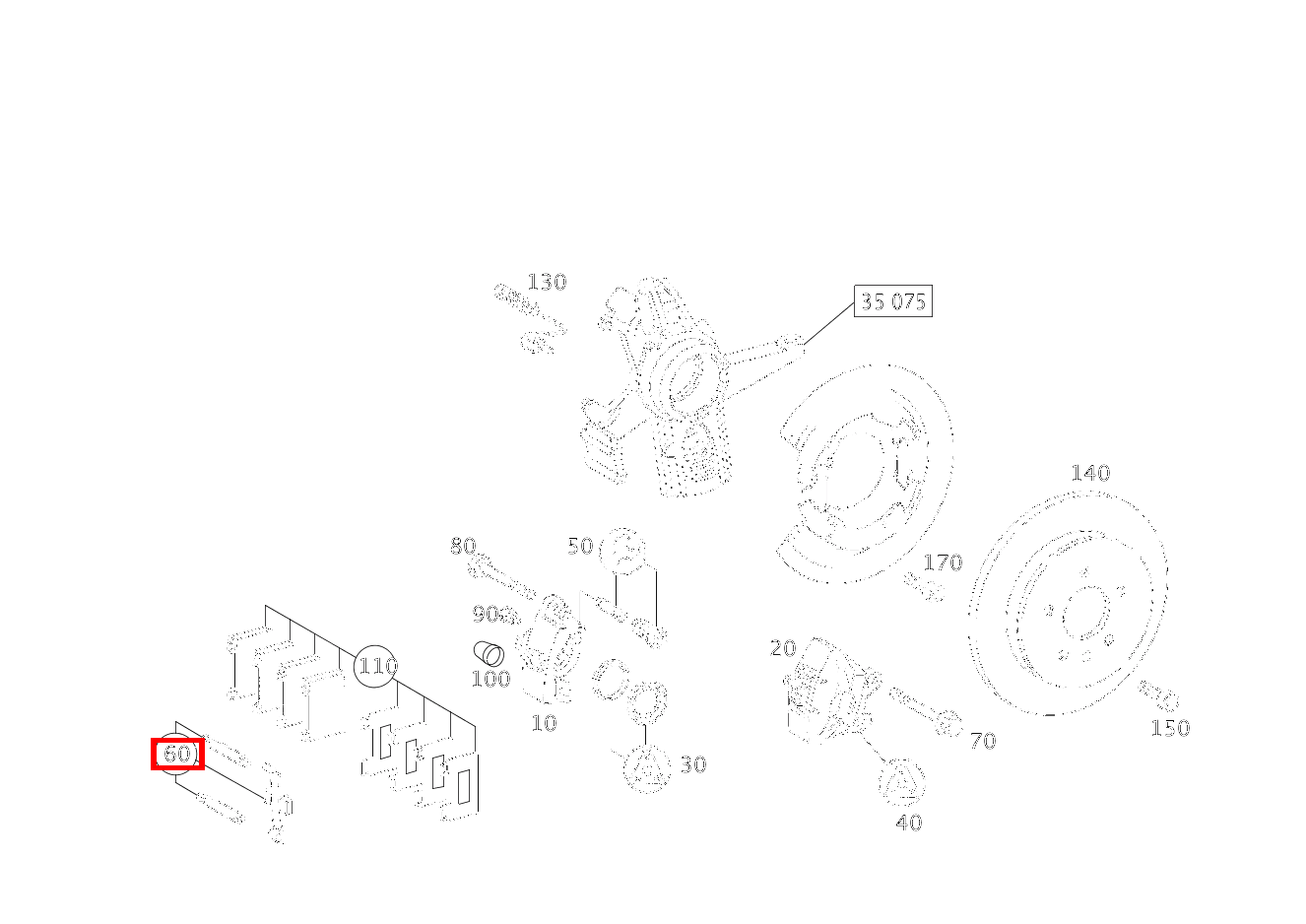 Teilesatz Bremssattel TEILESATZ MIT ZWEI HALTESTIFTE ML 500 Off-Roader 163 Teilesatz Bremssattel TEILESATZ MIT ZWEI HALTESTIFTE ML 500 Off-Roader 163