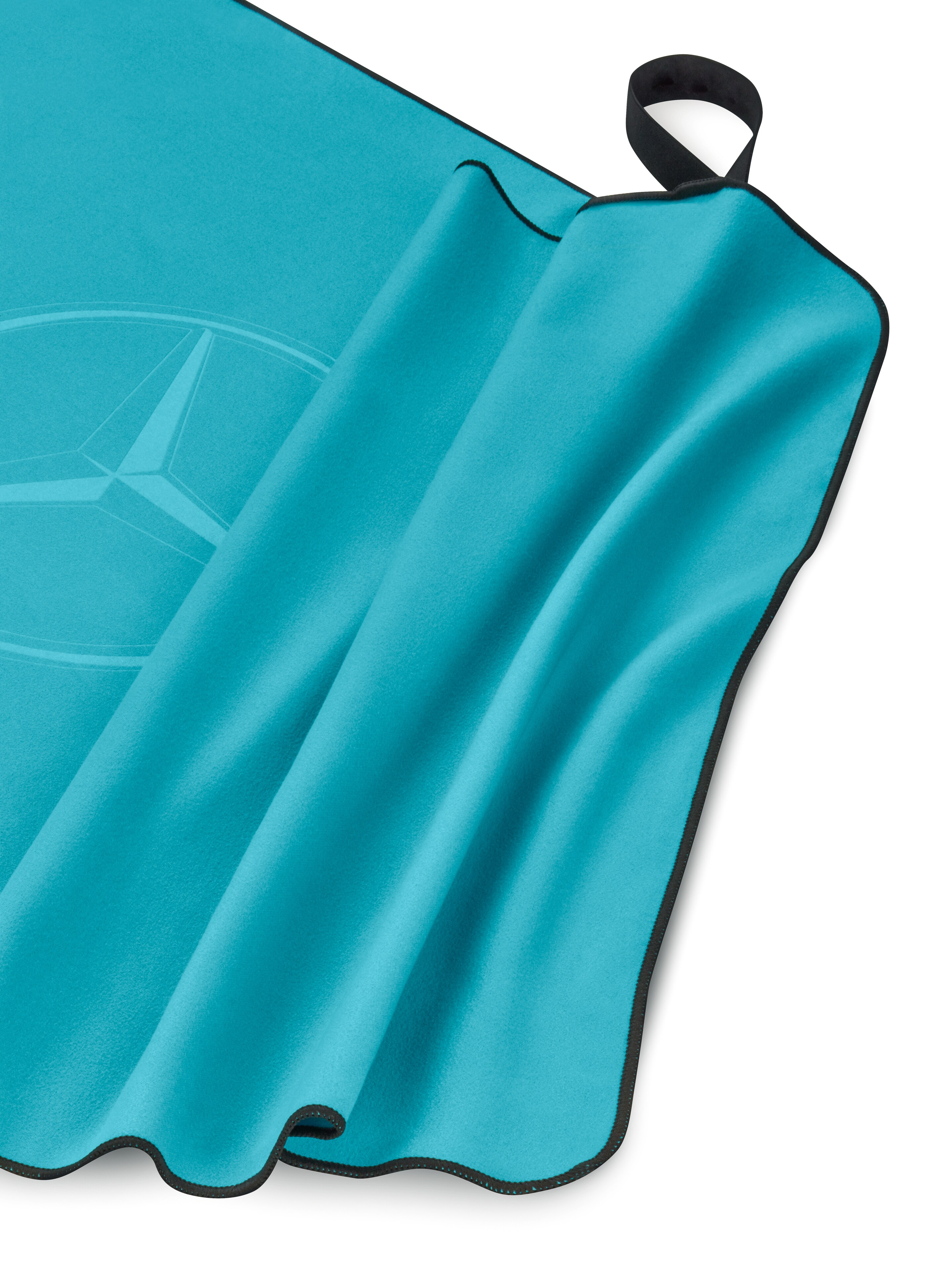 Mercedes-Benz - Funktionshandtuch türkis, Polyester (recycelt)