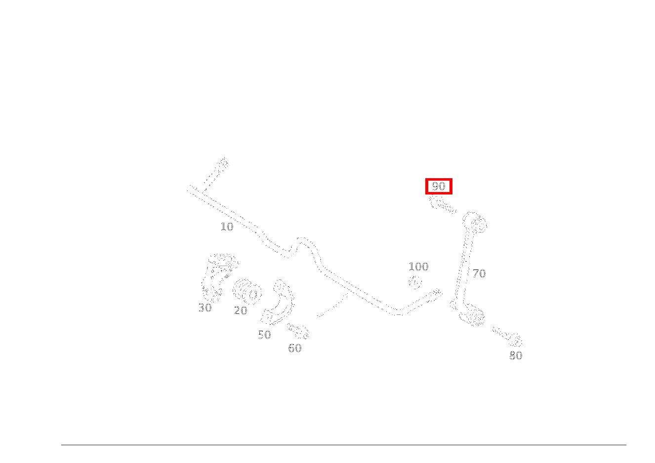 Sechsrundschraube DREHSTAB AN RADTRAEGER; M10X45 C 220 d T-Modell 205
