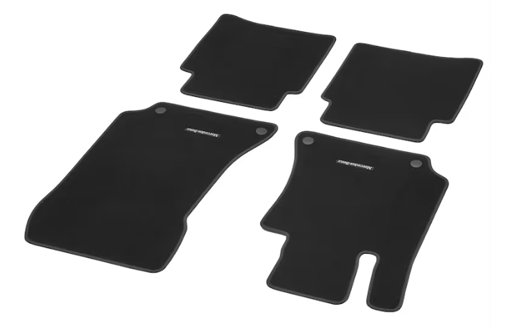 Veloursmatten CLASSIC, Satz, 4-teilig, LL, schwarz