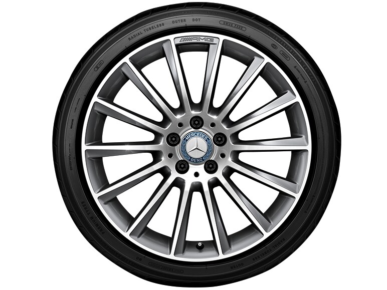 AMG Vielspeichen-Rad, 48,3 cm (19 Zoll), glan