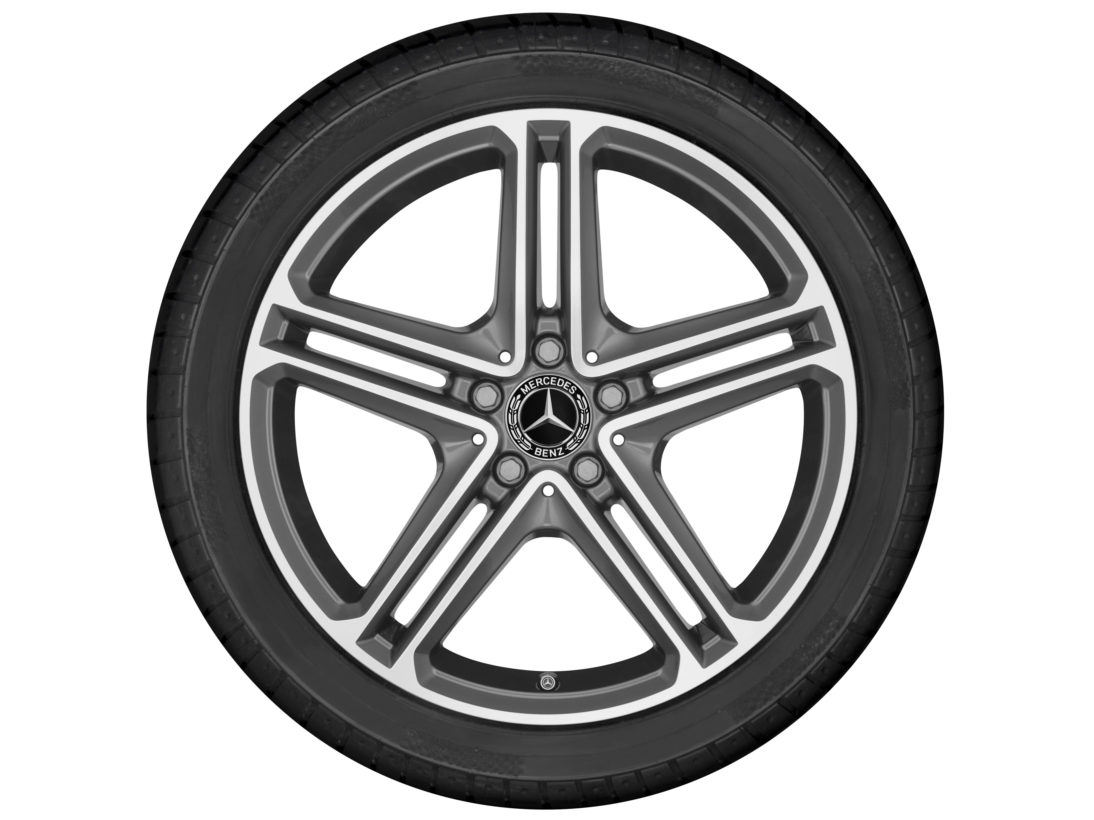 5-Doppelspeichen-Rad, 48,3 cm (19 Zoll), glan