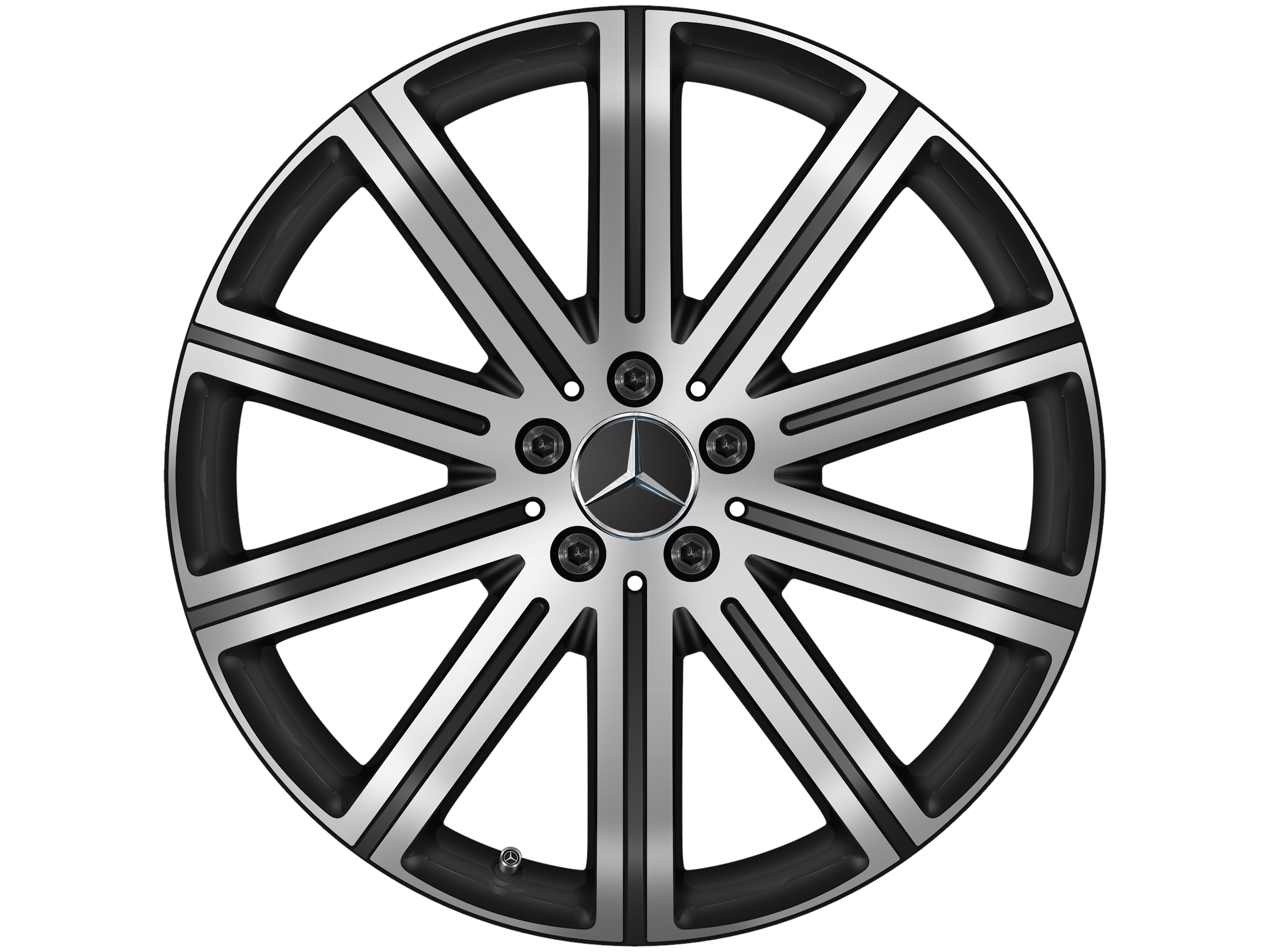 10-Speichen-Rad, 50,8 cm (20 Zoll), glanzgedr