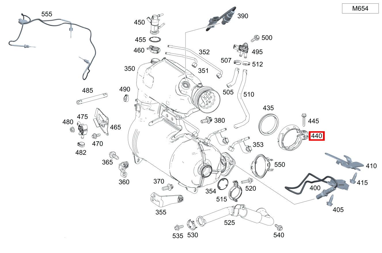 Rohrschelle Abgasanlage Abgasanlage an Abgasturbolader 220 A 180 Rohrschelle Abgasanlage Abgasanlage an Abgasturbolader 220 A 180