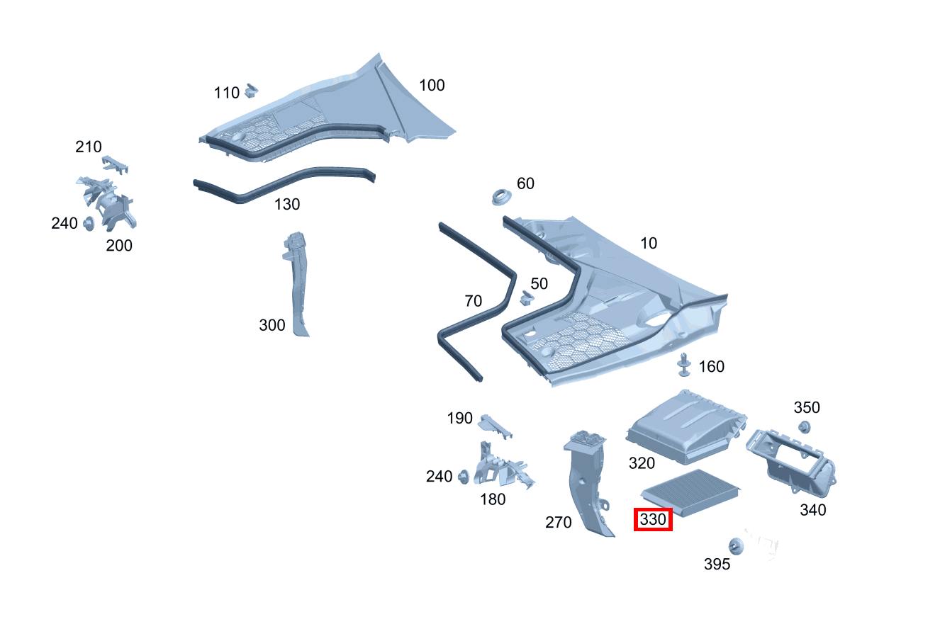 Staubfilter Luftansaughutze Mercedes-AMG C 63 S Cabriolet 205 Staubfilter Luftansaughutze Mercedes-AMG C 63 S Cabriolet 205