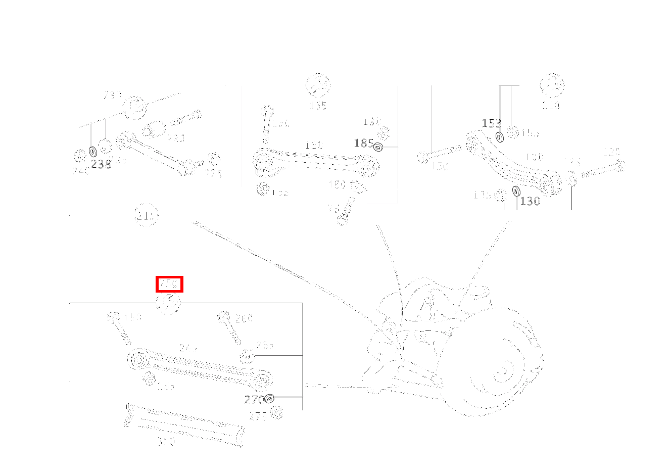 TEILESATZ ZUGSTREBE BEFESTIGUNGSTEILE SCHUBSTREBE SLK 320 AMG KOMP 170 TEILESATZ ZUGSTREBE BEFESTIGUNGSTEILE SCHUBSTREBE SLK 320 AMG KOMP 170