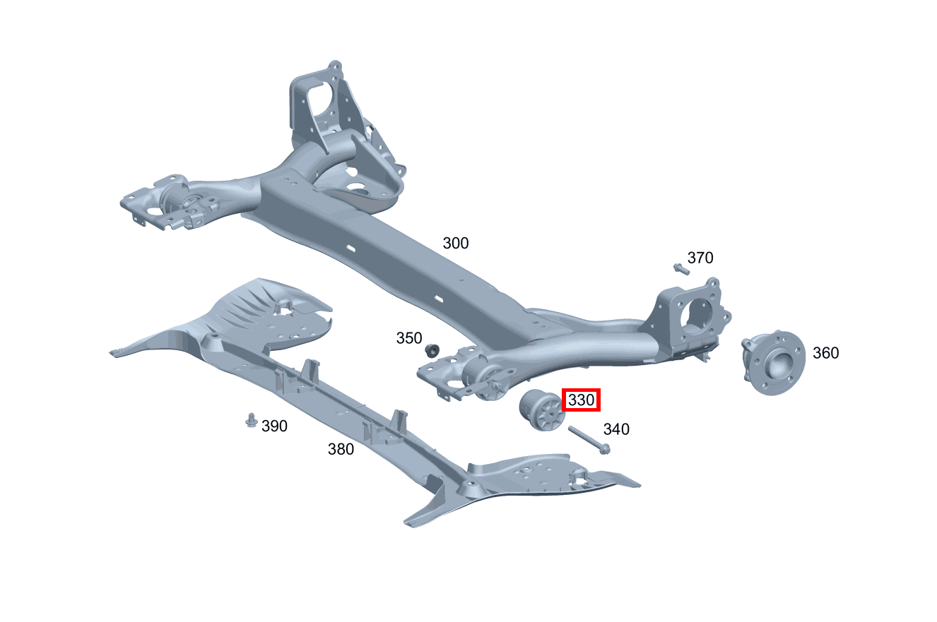 Elastomerlager Hinterachse rechts CLA 250 e Shooting Brake 118 Elastomerlager Hinterachse rechts CLA 250 e Shooting Brake 118