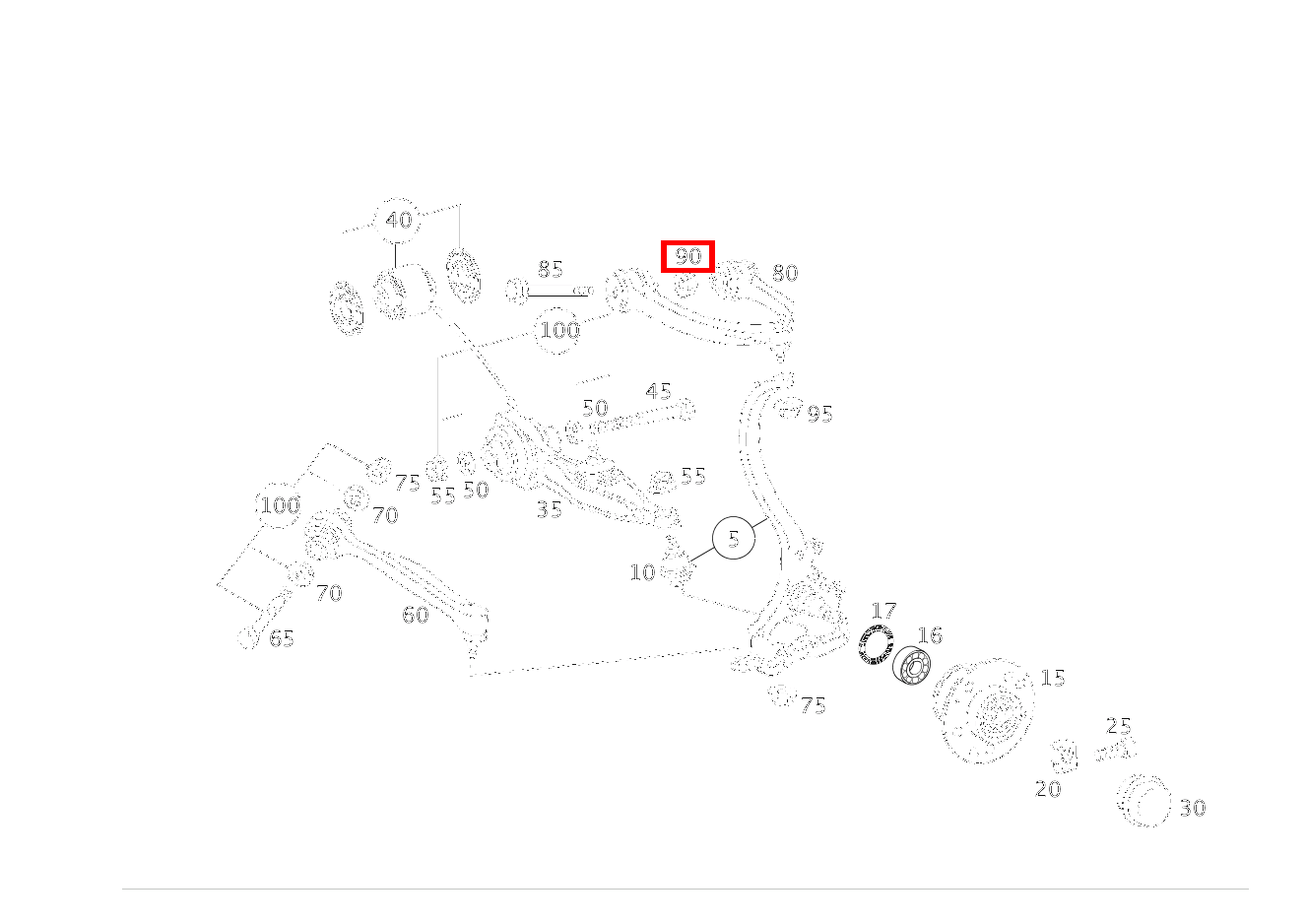 Mutter QUERLENKER OBEN AN RAHMEN; M10 CL 65 AMG Coupé 215