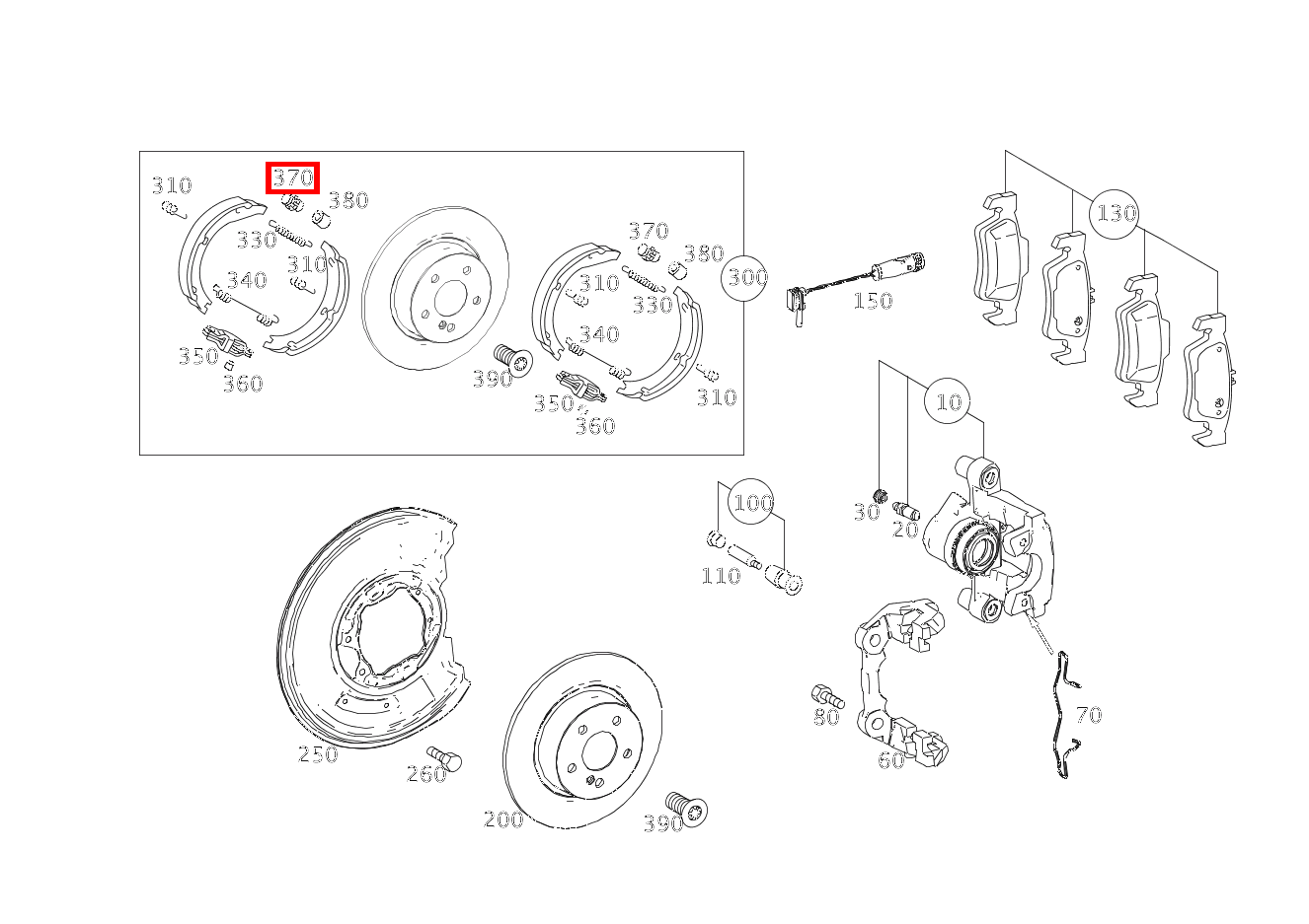 BREMSNACHSTELLER BREMSBACKENNACHSTELLUNG E 220 CDI T-Modell 253 BREMSNACHSTELLER BREMSBACKENNACHSTELLUNG E 220 CDI T-Modell 253