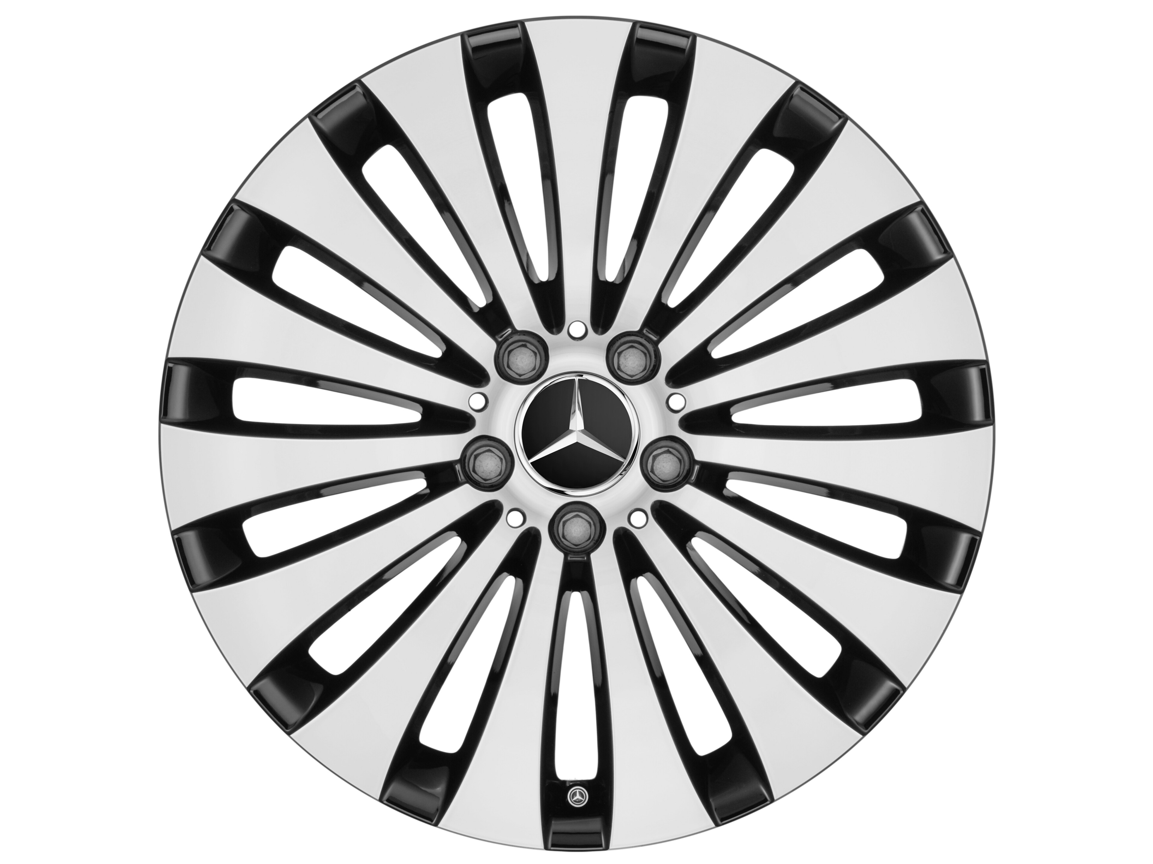 Mercedes-Benz - 15-Speichen-Rad, 45,7 cm (18 Zoll), glanzgedr 15-Speichen-Rad, 45,7 cm (18 Zoll), glanzgedr