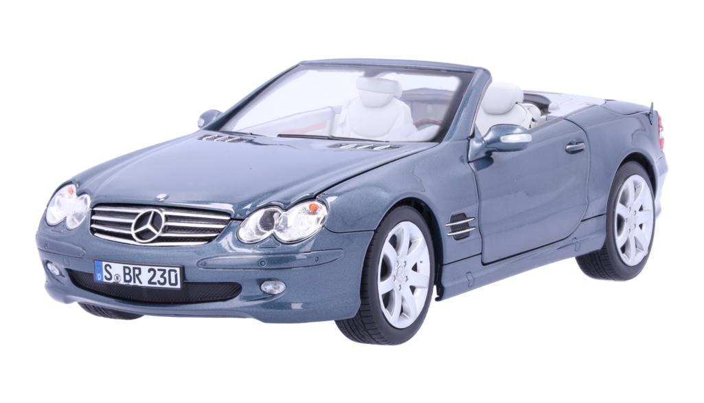 SL 500 R 230 (2001-2006) topasblau, Norev, 1:18 SL 500 R 230 (2001-2006) topasblau, Norev, 1:18