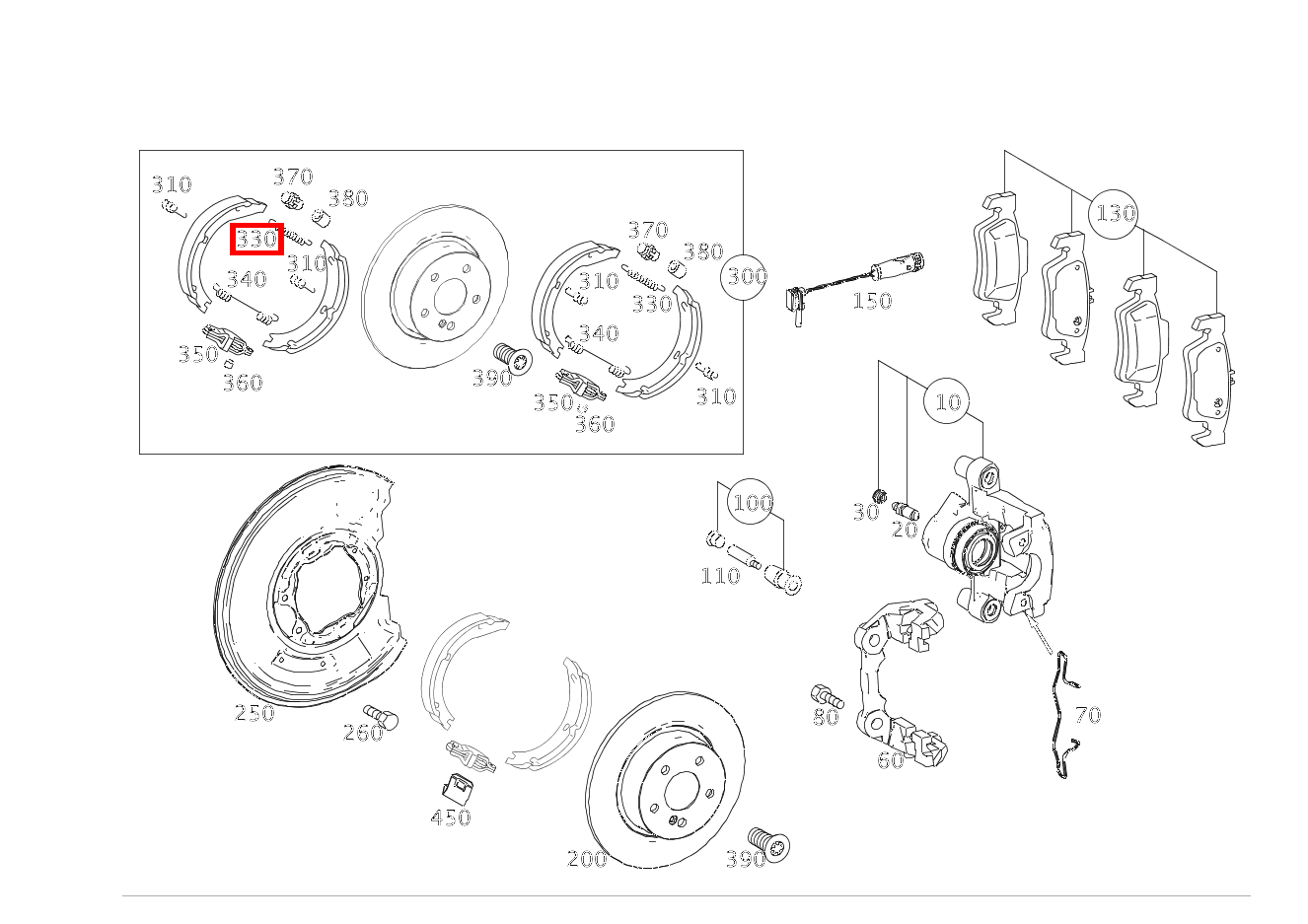 Zugfeder Bremsbackenrückholung C 180 205