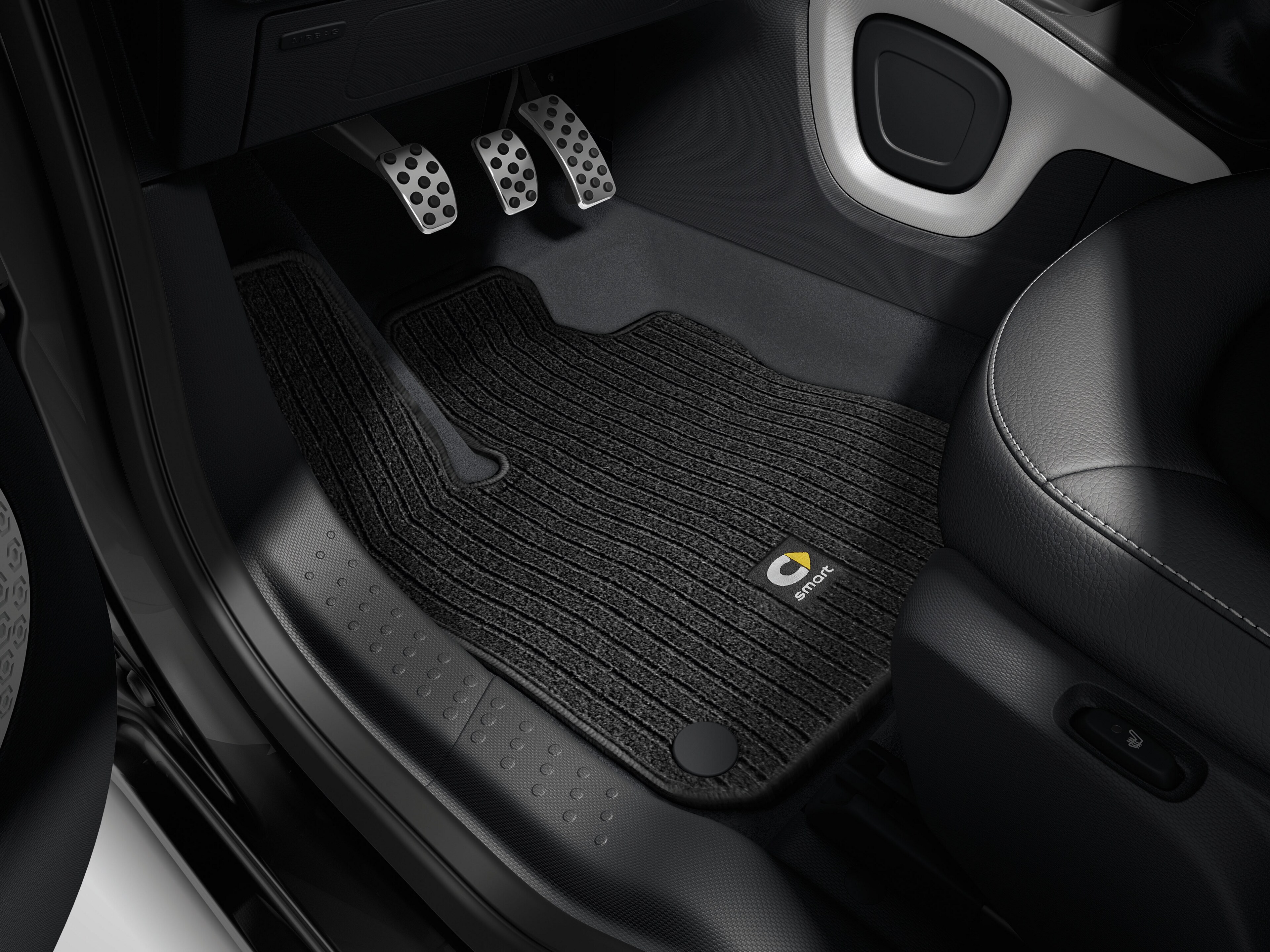 Ripsmatten, Fahrer-/Beifahrermatte, 2-teilig, smart 453