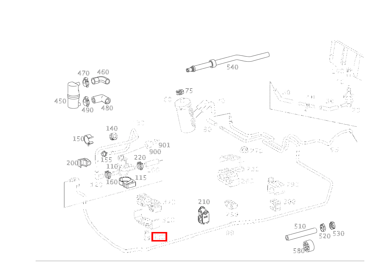 SPANNSTUECK UNTERBODEN LINKS SL 65 AMG Roadster BCA 230