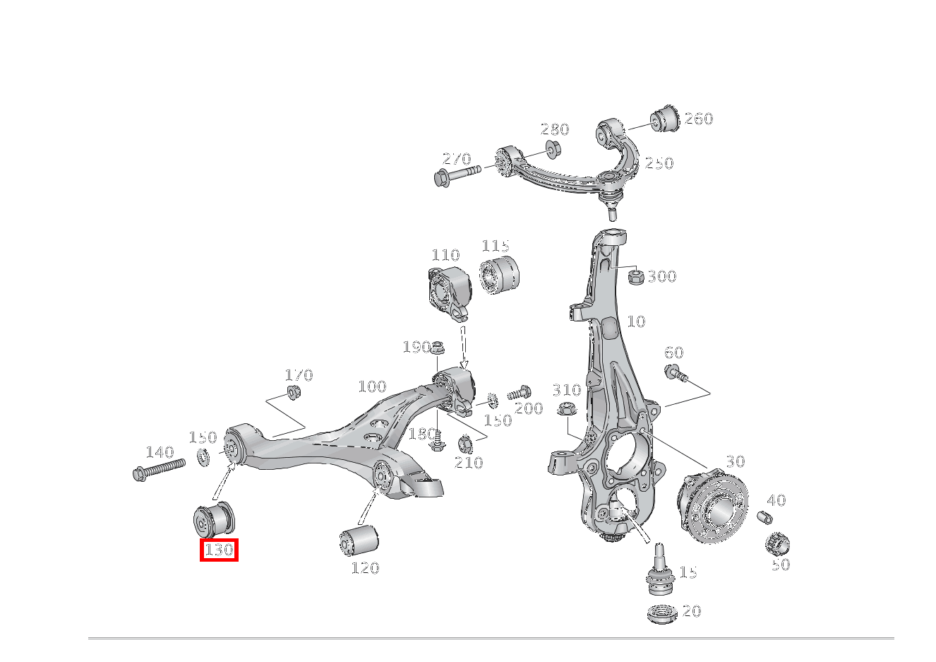 Lagerelement QUERLENKER RECHTS GLE 350 4MATIC 166